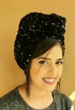 מטפחת פייטים-שחור