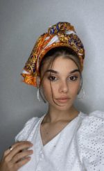 ⁦מטפחת לונג דמוי עור⁩ – תמונה ⁦2⁩