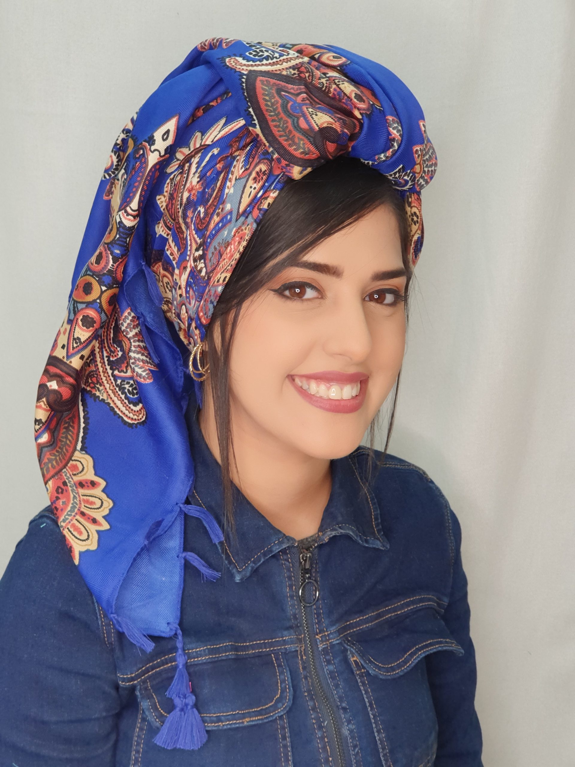 20220602_133409 דגם בנדנה-כחול רויאל – תמונה 1