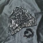 טורבן שחור כסף נצנץ