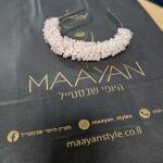 קשת חרוזי קריסטל-ורוד בהיר