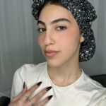 סט טורבן רשת-שחור כסף