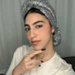 סט טורבן רשת- אפור כסף