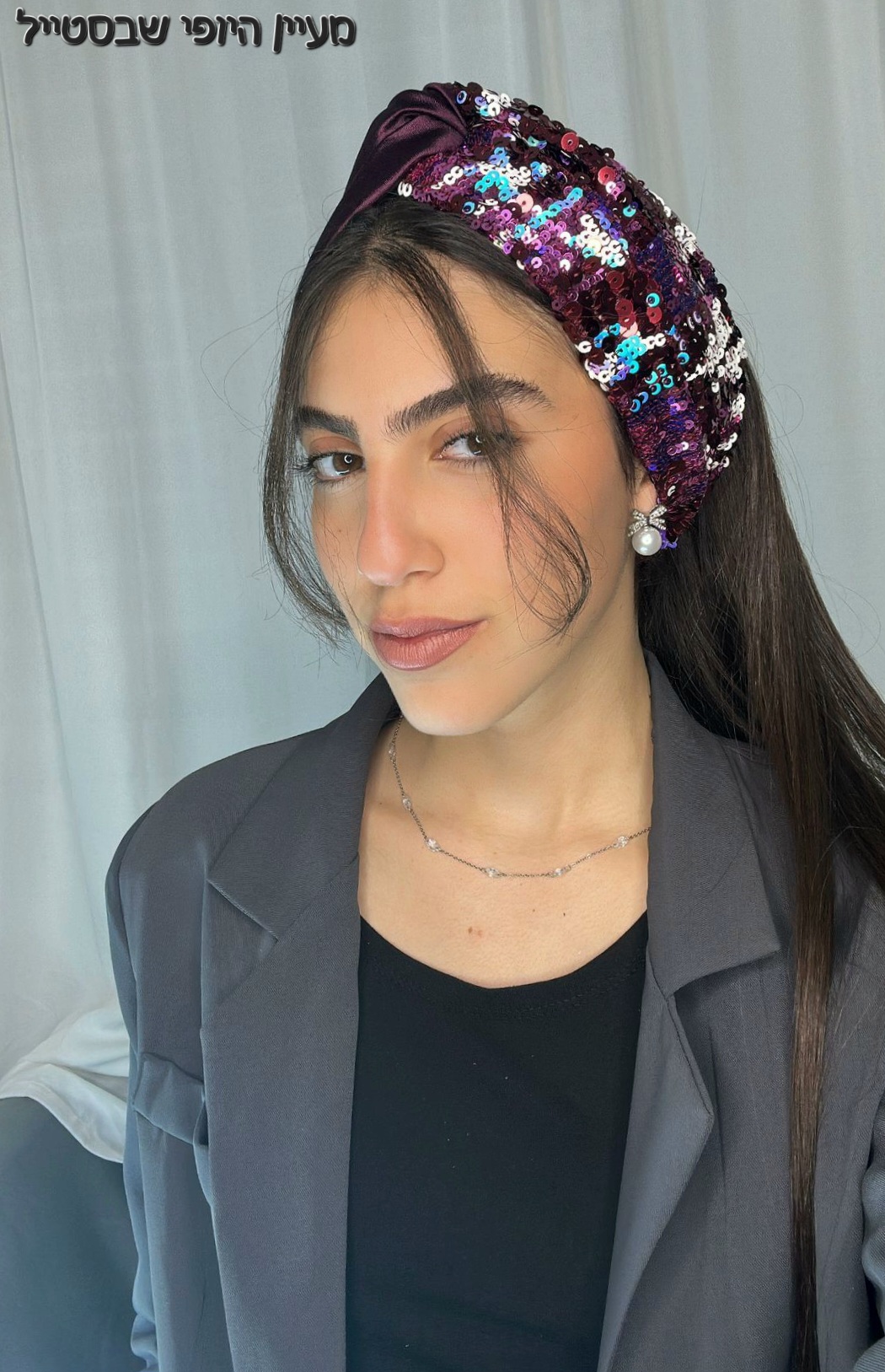 IMG-20250123-WA0329 סרט טורבן-משולב פייטים ארמני – תמונה 1