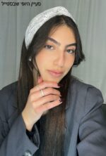 ⁦סרט טורבן-פייט כסף לבן⁩ – תמונה ⁦2⁩