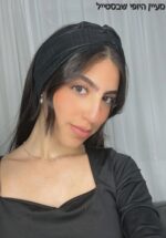 ⁦סרט טורבן-חגיגי שחור⁩ – תמונה ⁦2⁩
