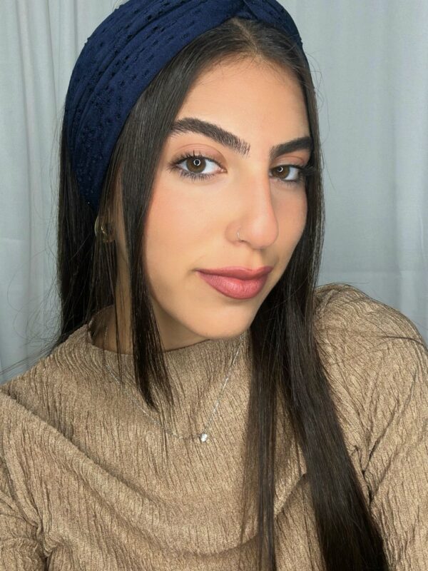 סרט טורבן מחורר-כחול