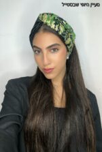 ⁦סרט טורבן משולב ירוק⁩ – תמונה ⁦2⁩