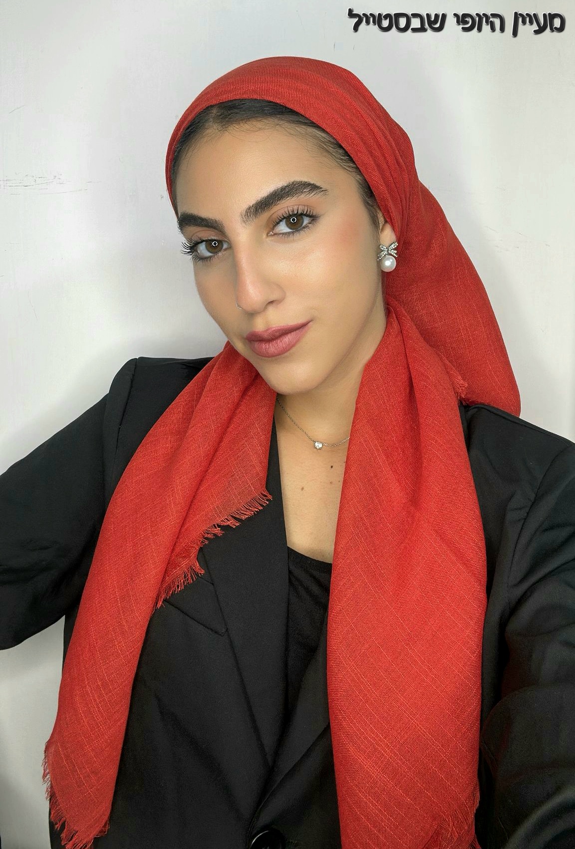 IMG-20251030-WA0293 מרובע כותנה - אדום – תמונה 1