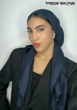 מרובע דגם נצנץ - כחול