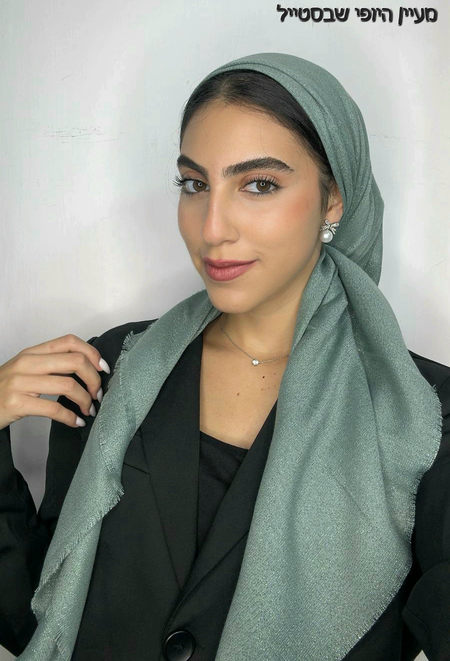 IMG-20251030-WA0309 מרובע דגם נצנץ - מנטה – תמונה 1