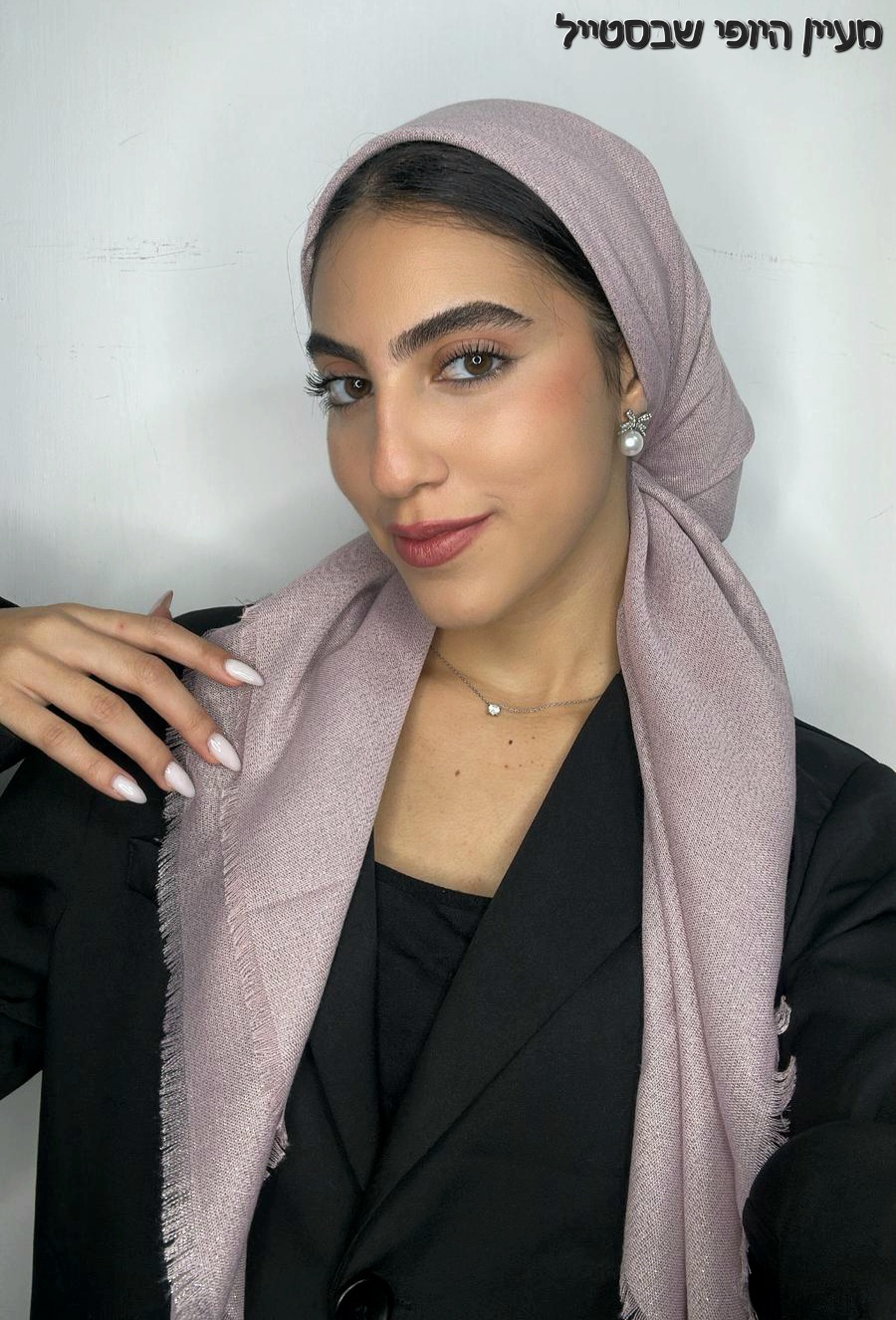 IMG-20251030-WA0378 מרובע דגם נצנץ - ורוד עדין – תמונה 1