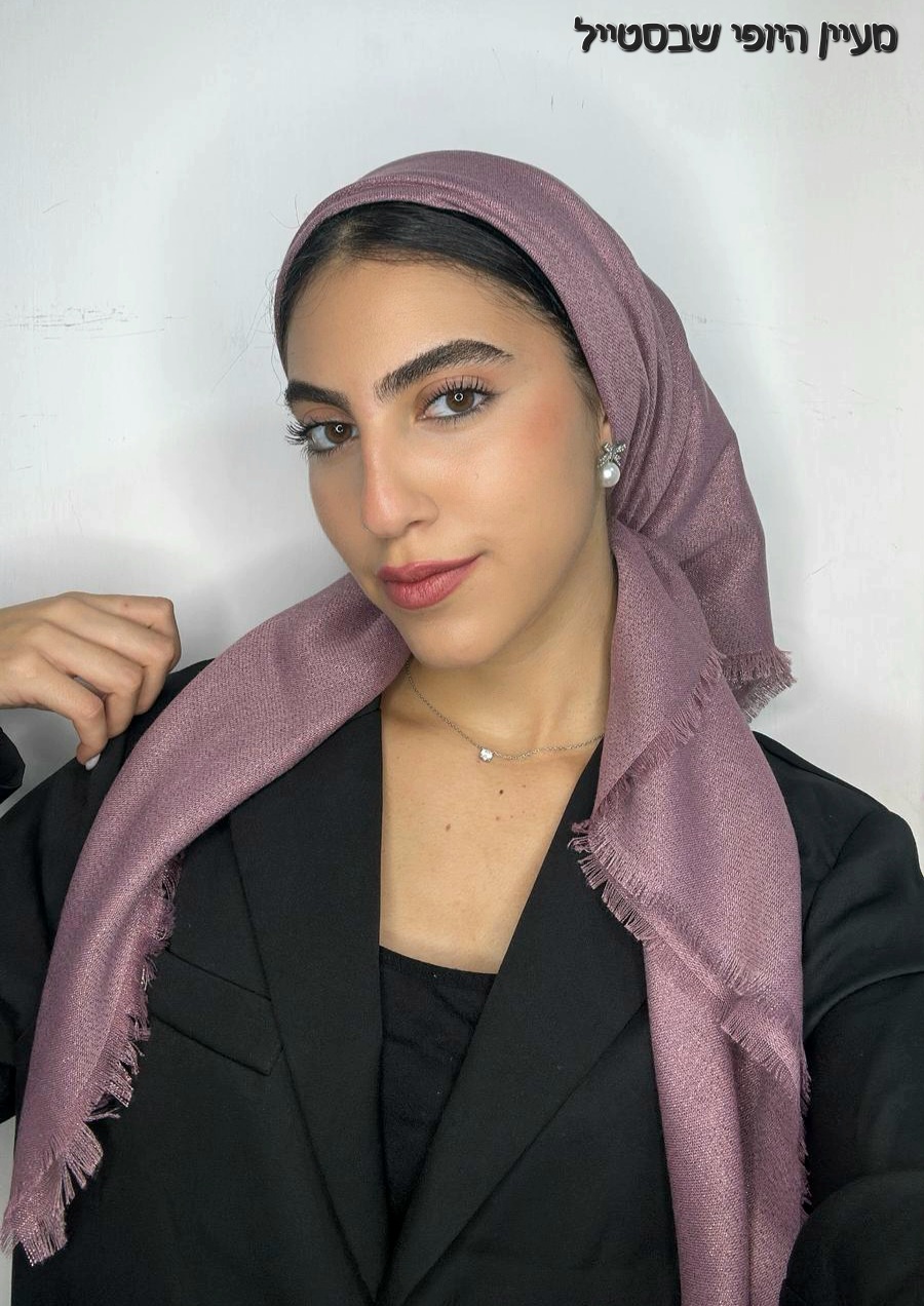 IMG-20251030-WA0391 מרובע דגם נצנץ - ורוד – תמונה 1