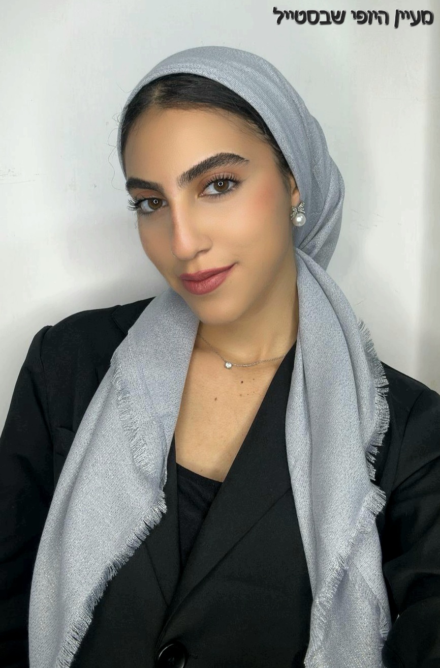 IMG-20251030-WA0395 מרובע דגם נצנץ - כסף – תמונה 1