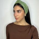 סרט טורבן פייט מודפס - ירוק תפוח