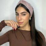 סרט טורבן פייט מודפס - ורוד