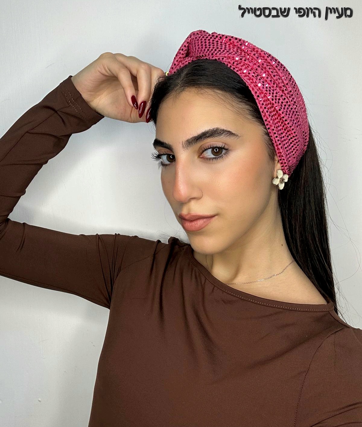 IMG-20251129-WA0056 סרט טורבן פייט מודפס - ורוד פוקסיה – תמונה 1