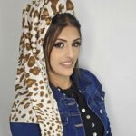 מנומר תכשיט כסף - חום שמנת