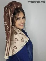 דגם גוצ'י - חום