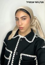 מרובע פס זהב - בז'