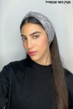 ⁦סרט טורבן פייט - אפור⁩ – תמונה ⁦2⁩