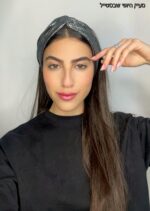 סרט טורבן דגם ליה - כסף שחור