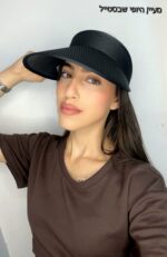 ⁦כובע מצחיה - שחור⁩ – תמונה ⁦2⁩