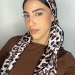 מרובע משי מנומר - ורוד