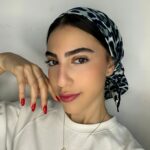 מרובע משי מנומר - מנטה
