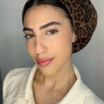כובע דגם מנומר - חום