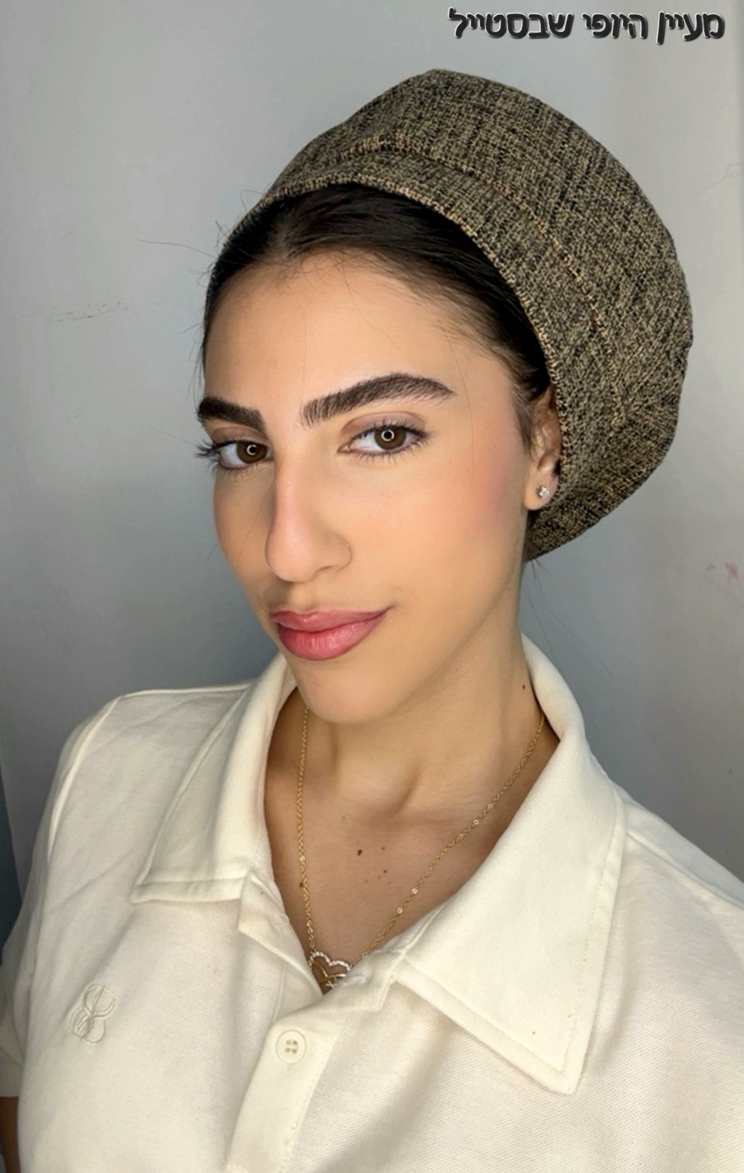 IMG-20260520-WA0190 כובע דגם נסיה - חום – תמונה 1