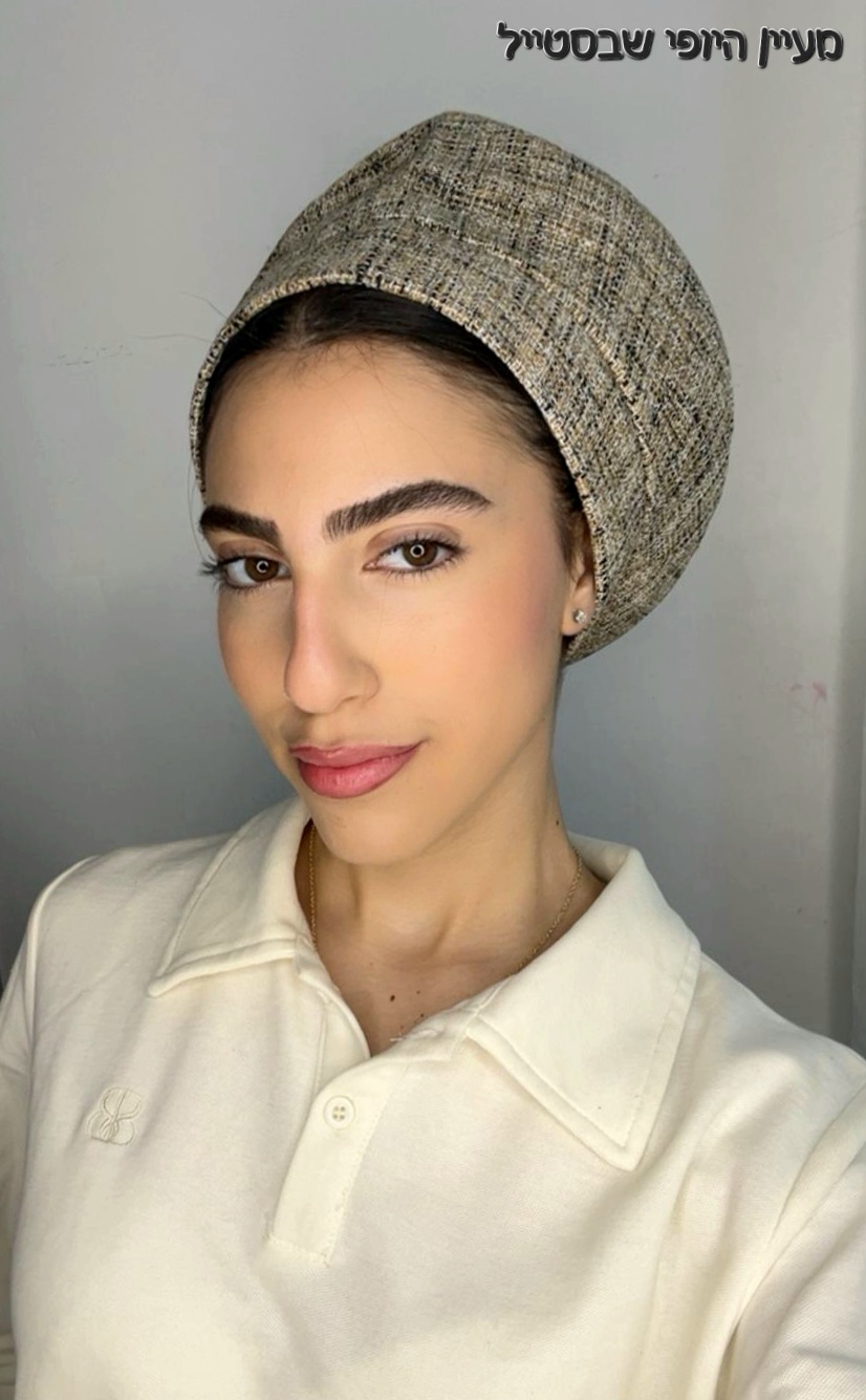 IMG-20260520-WA0191 כובע דגם נסיה - בז' – תמונה 1