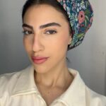כובע דגם פרחוני - תכלת