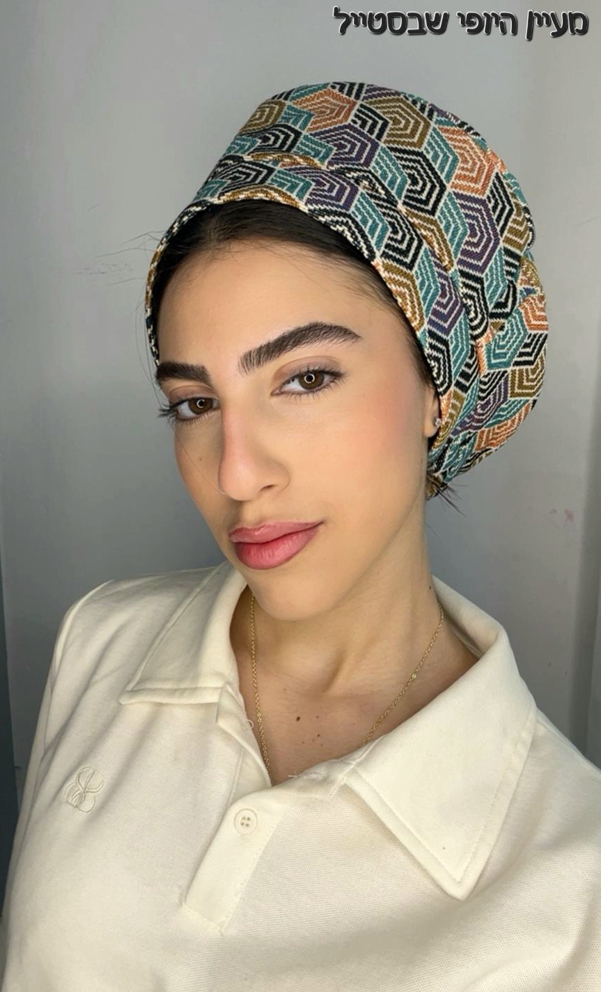IMG-20260520-WA0199 כובע דגם קסם - סגול חרדל טורקיז – תמונה 1