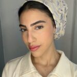 כובע דגם פנינה - שמנת סגול