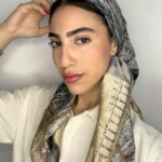 מרובע דגם לין - בז' אפור פס חום