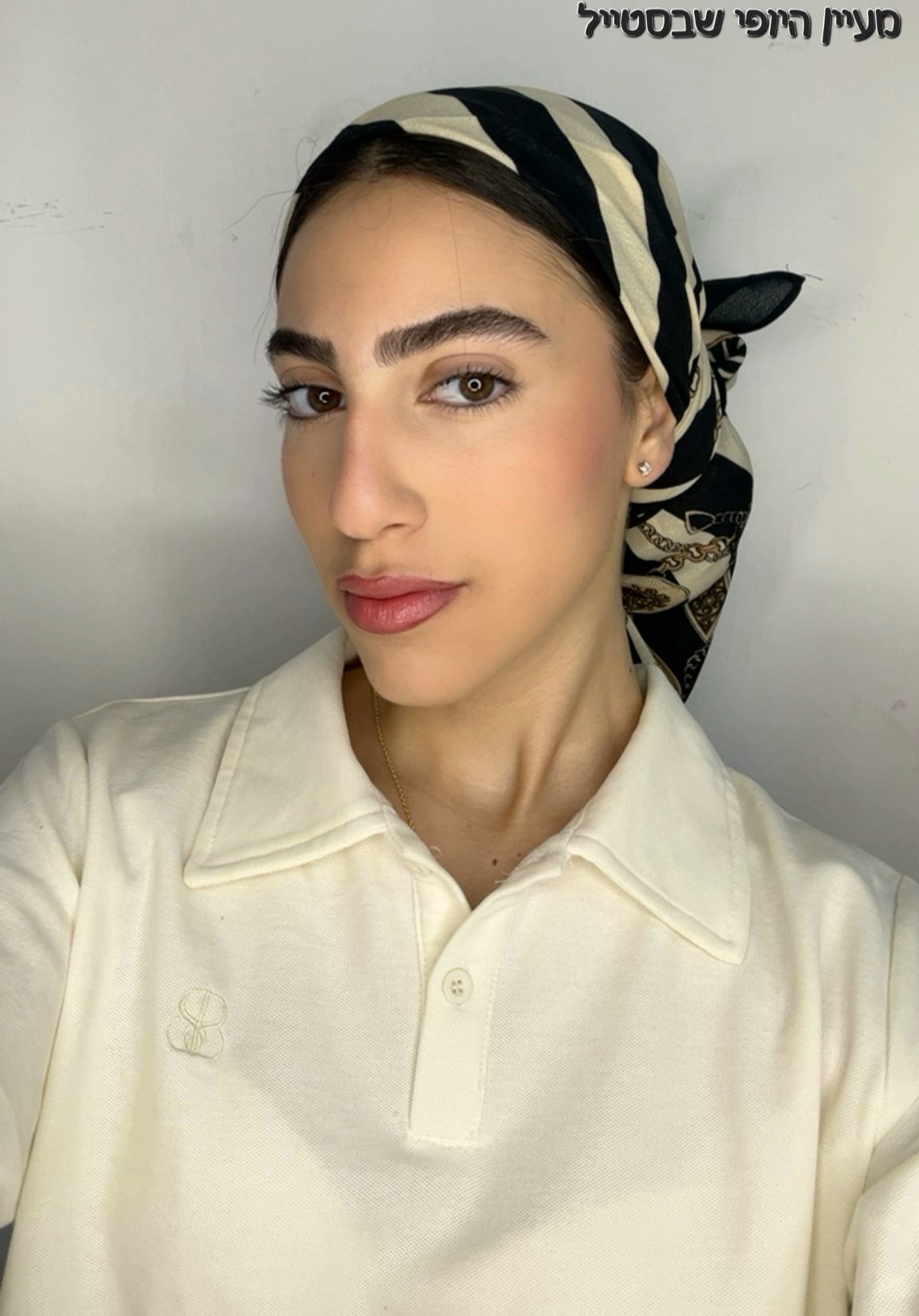 IMG-20260520-WA0264 מרובע פסים -בז' שחור – תמונה 1