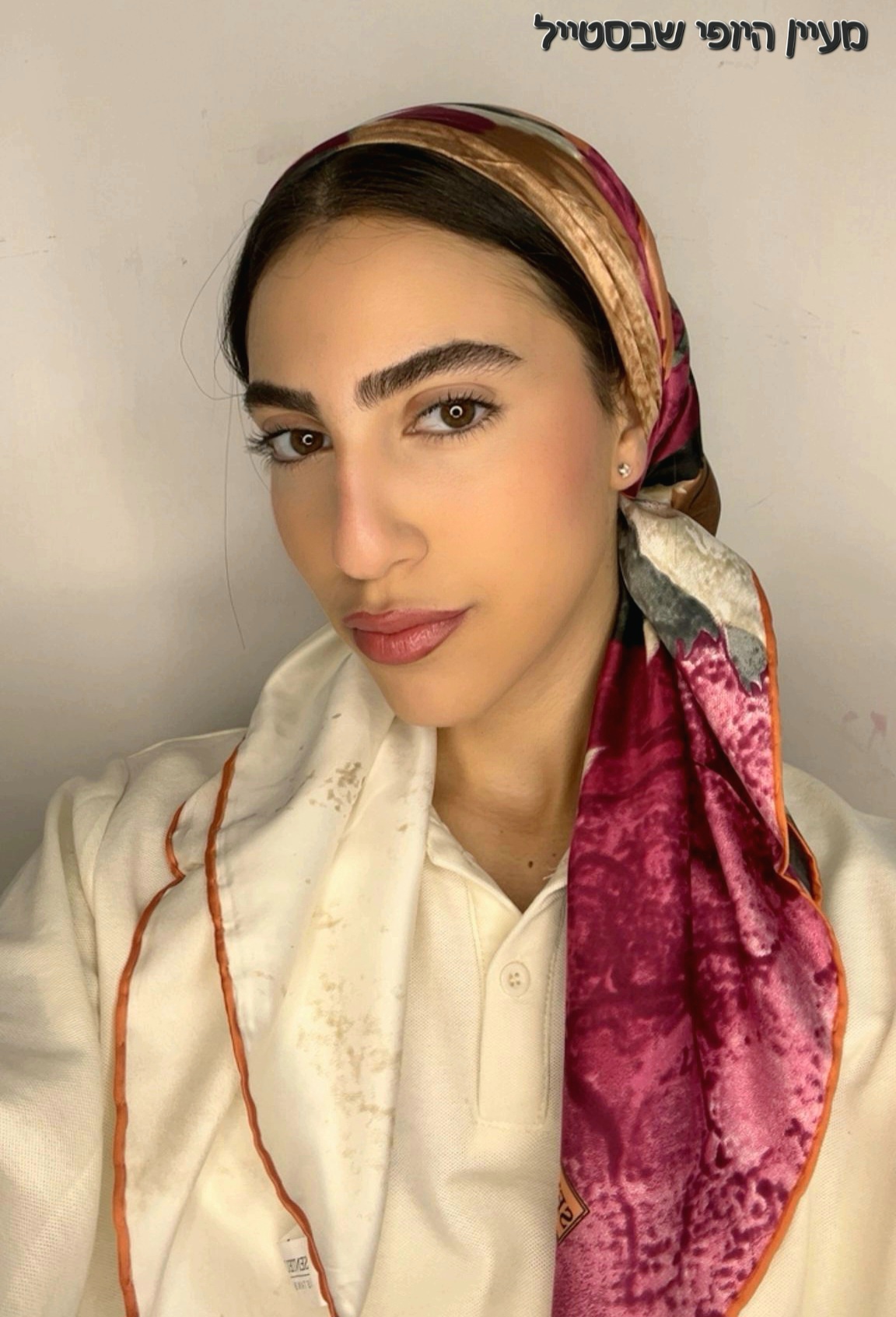 IMG-20260520-WA0276 מרובע דגם קורל - פס כתום – תמונה 1