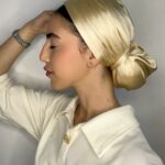 טורבן ארמני - שמנת זהב בהיר
